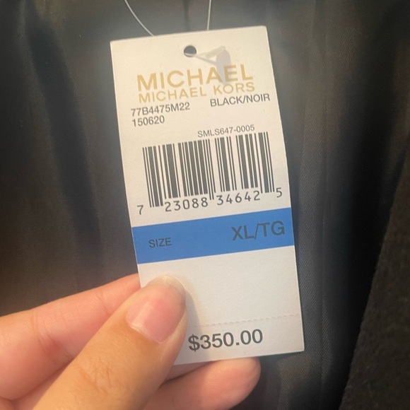 Michael Kors Wool-Blend Moto Trench Coat - Picture 3 of 6